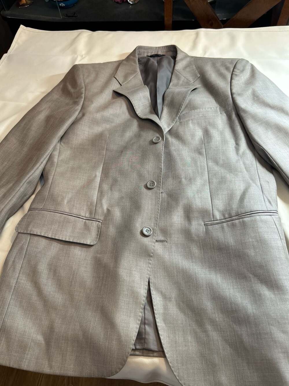 Nick Hilton Super 150's Grey 3-Button Blazer Sport Coat Size 50R (US 40R)